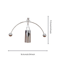 Metal Balancing Ornament Polished Decor Item Curved