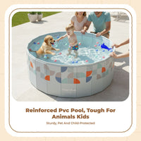 Foldable Hard Plastic Pet & Kiddie Pool, Non-Inflatable