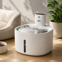 Pet Drinking Fountain Control Panel Feline Drinking Fountain Side Outlet