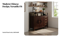 Dining Room Buffet Sideboard Multi-Functional Kitchen Storage Cabinet Large Capacity Freestanding Tea Bar Cabinet for Homeowners, Hallway, Home Office