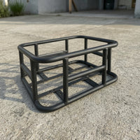 Rack-Mount Cycle Basket with Quick-Release Buckle Removable Metal Wire Bike Basket Long-Lasting Sturdy for Commuters, Commuting