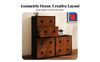 Arched Door Nightstand Retro design Furnishing mid-centurydleera Modern Design sleek Rounded Corners for Homeowners, Living Room