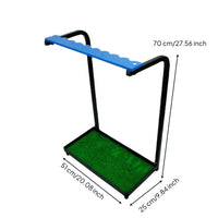 Golf Club Storage Steel Construction Frame Golf Club Display Stand Floor Standing Athletic Gear for Practice Range