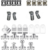 Metal Helmet Repair Kit with J Clips Replacement Helmet Repair Kit with Screwdriver Plastic Heavy-Duty for Athletes