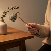 Safe Flame Extinguishing Rhinestone Candle Snuffer Elegant Design Vintage Candle Snuffer Reduces Smoke Artisan-Made for Wedding