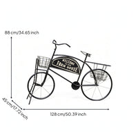 Pedal-Powered Plant Stand Farmhouse Pedal-Powered Flower Stand with Baskets