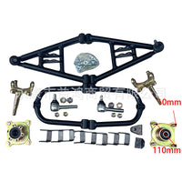 Custom Four-Wheel Steel Tube Vehicle Beach Kart Modified Front Swing Arm Suspension Disc Brake Knuckle Flange Shock Absorber Assembly