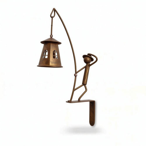 Fisherman Candle Holder Rustic Decor Farmhouse for Garden