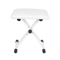 Leather-Covered Foldable Keyboard Bench Portable X-Shaped Keyboard Bench Stable Height Adjustable Piano Stool