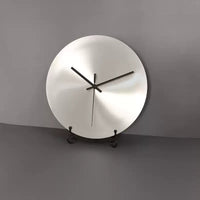 Round Metal Wall Clock with Industrial Style