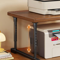 Two-Tier Desktop Printer Stand | Adjustable-Height, for Home Office