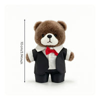 Teddy Bear Pendant Mini Stuffed Bear with Clothing Colorful for Couples