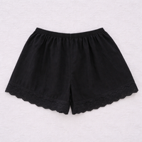 Girls Womens Boxers Underwear with Lace Trim for Under Dresses and Skirts, Soft Anti Chafing Shorts Breathable for