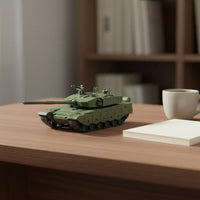 Armored Vehicle 99B Main Battle Tank Model Collectible 1/144 Scale Tank Model Display Piece Desk Decoration for Desktop
