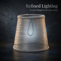 Light Shade for Ceiling with Transparent Mesh Textile Design, Small Lampshade for Pendant and Wall Lamps
