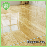 *进口透明地垫pvc进门垫转椅客厅静音塑料地毯木地板保护垫子防水 90X150cm 环保无味磨砂2.0