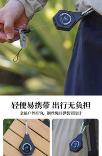 Outdoor Retractable Keychain Lanyard for Fishing Rods and Camping