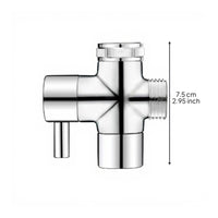 Brass Faucet Splitter, Double Outlet Adapter, Kitchen Sink Connector, Universal Copper Converter