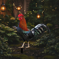Acrylic Garden Insert Printed Chicken Decorative Stakes Lightweight for Lawn