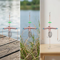 Upgraded Treble Hook Set for Bighead Carp Fishing, Square Bait Flip Hook Accessories