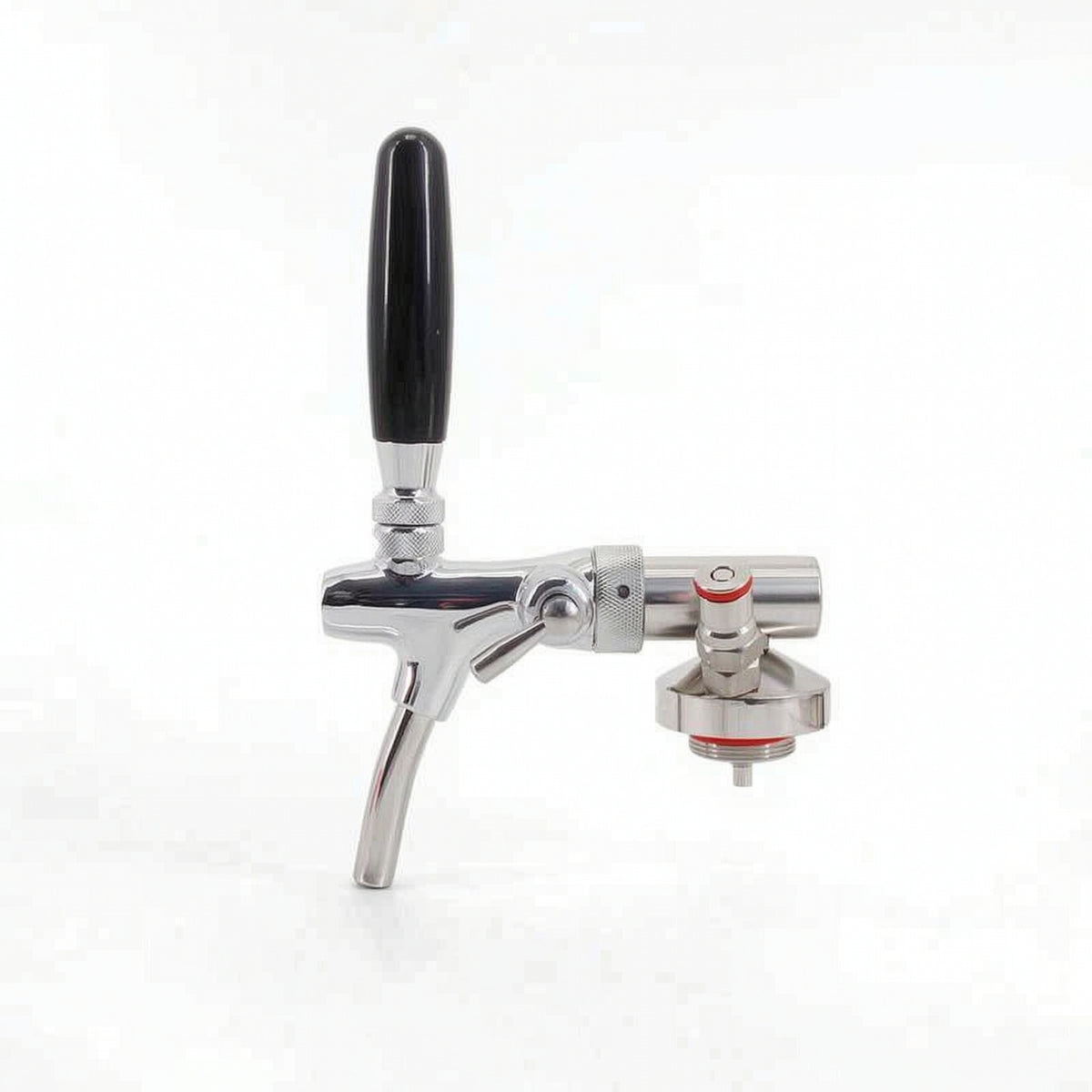 Adjustable Rate Keg Dispensing Spear with Tap Compact Dispense Beer Dispenser with Faucet Polished Beer Keg Tap with Hose for Homebrewers, Kegerator, Home Bar