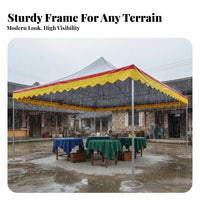 Sloped Roof Parking Tent Foldable Event Canopy Windproof Portable Shelter Waterproof Heavy Duty for Market Vendors Car Owners Outdoor Events Patio Park Suitable for Gift Giving Home Decoration