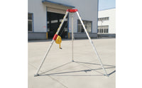 Retrieval Tripod with Winch Portable Aluminum Retrieval Tripod Foldable Lifting Hoist for Utility Workers, Confined Space