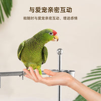 鹦鹉不锈钢站架玄凤和尚大型鸟架训练互动落地架大号鹦鹉架