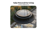 Waterproof Solar Wind Chime Light Automatic On/deactivate LED Solar Hanging Decor Easy Installation for Patio, Yard, Balcony