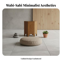 Hexagonal Wood Chunk Natural Minimalist Design Design Accentuate Table Geometric Shape Artisanal Look for Interior Designers