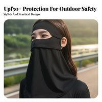 Full Face Sun Cover UPF 50 Protection Face Cover Protection Neck Gaiter Breathable Safeguarding Apparel Lightweight for Beach