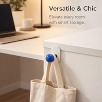 Bedroom and Closet Single Hook with Waterproof Design for Renter, No Drill Suction Bathroom and Door Hanger