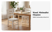 Sturdy Wood Backrest Chair Chinese design Wooden Side Chair for Homeowners, Adults