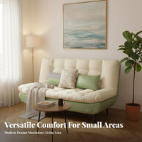 Foldable Design Folding Sofa Bed Two-Way-Use Convertible Sofa Bed High-Density Foam 2-in-1 Sleeper Couch Easy to Clean for Students, Guests, Homeowners, Home Office