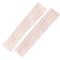 Breathable Bowknot Pearl Arm Sleeves High Elasticity Protection Arm Sleeves Lightweight for Drivers, Athletes, Outdoor Activities, Travel