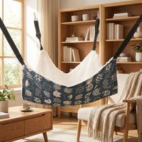 Thickened Cat Hammock and Window Mounted Cat Bed, Double-Sided Canvas Hanging Bed for Indoor Cats, Cozy Window Hanging Hammock for Small Animals
