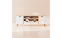 TV Stand with Storage NordicTV Stand Cabinet Modern Media Console for Living Room, Apartment