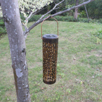 Hanging Solar Lantern Metal Solar Lantern Light Waterproof for Yard, Patio