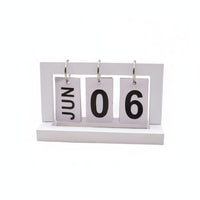 Flip Desk Calendar Rectangular Desktop Decor Decorative
