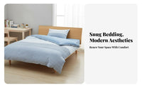 Plaid Bedclothes Ensemble Gets Softer with Wash Plaid Duvet Cover Set for Adults