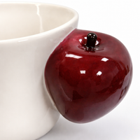 Ceramic Coffee Mug for Kitchen and Couples, Large Tea with Minimalist, Novelty for and 320ml Capacity