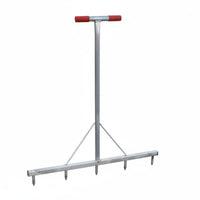 Onion Planting Fork Metal Five-Tine Planting Fork Sharp Tines Garden Cultivator