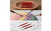 4 Pieces Stainless Steel Clay Sculpting Tool Cylindrical Clay Modeling Tool Easy to Clean Stylus Straight for Sculptors