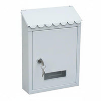 Metal Mailbox Weather Resistant Outdoor Mailbox Key Lock Letter Box for Villa Owners, Gate, Front Porch