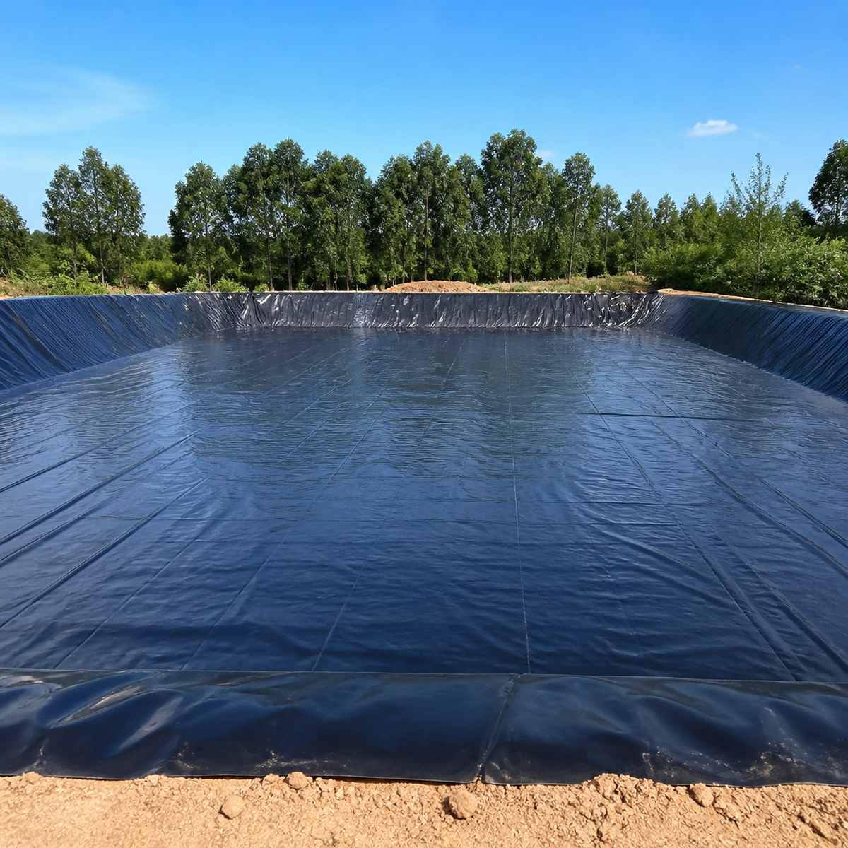 Black HDPE Pond Liner for Koi Pond, Garden Pond Liner for Outdoor Ponds, Waterproof Water Garden Liner, Flexible & Heavy Duty