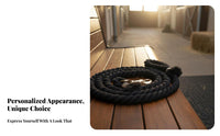 Braided Cotton Lead Rope Wear-Resistant Horse Lead with Brass Snap Sturdy Duty Equestrian Rope Comfortable Grip for Stable, Farm