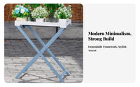 Folding Multi-Tier Flower Holder Freestanding Plant Stand Space-Saving for Patio