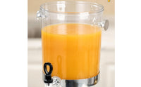 Transparent Drink Dispenser Domed Lid Tap Dispenser Drain Tray Drinkware Raised Stand