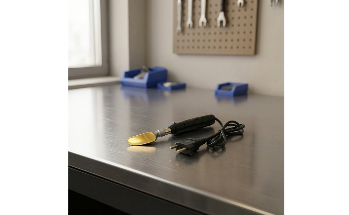 Handheld Plastic Welder with Flat Tip Electric Plastic Fusing Iron Non-Slip Rapid Heating for Workshop