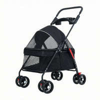 Foldable Pet Carriage Lightweight Cat and Dog Pet Carriage Compact for Cats, Dogs, Outdoor Walking, Travel